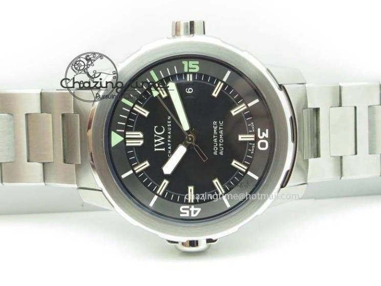 MIROTIME 0101 UrbanStyle Aquatimer Automatic IW329002 V6F 1:1 Best Edition Black Dial On SS Bracelet MIYOTA 7317